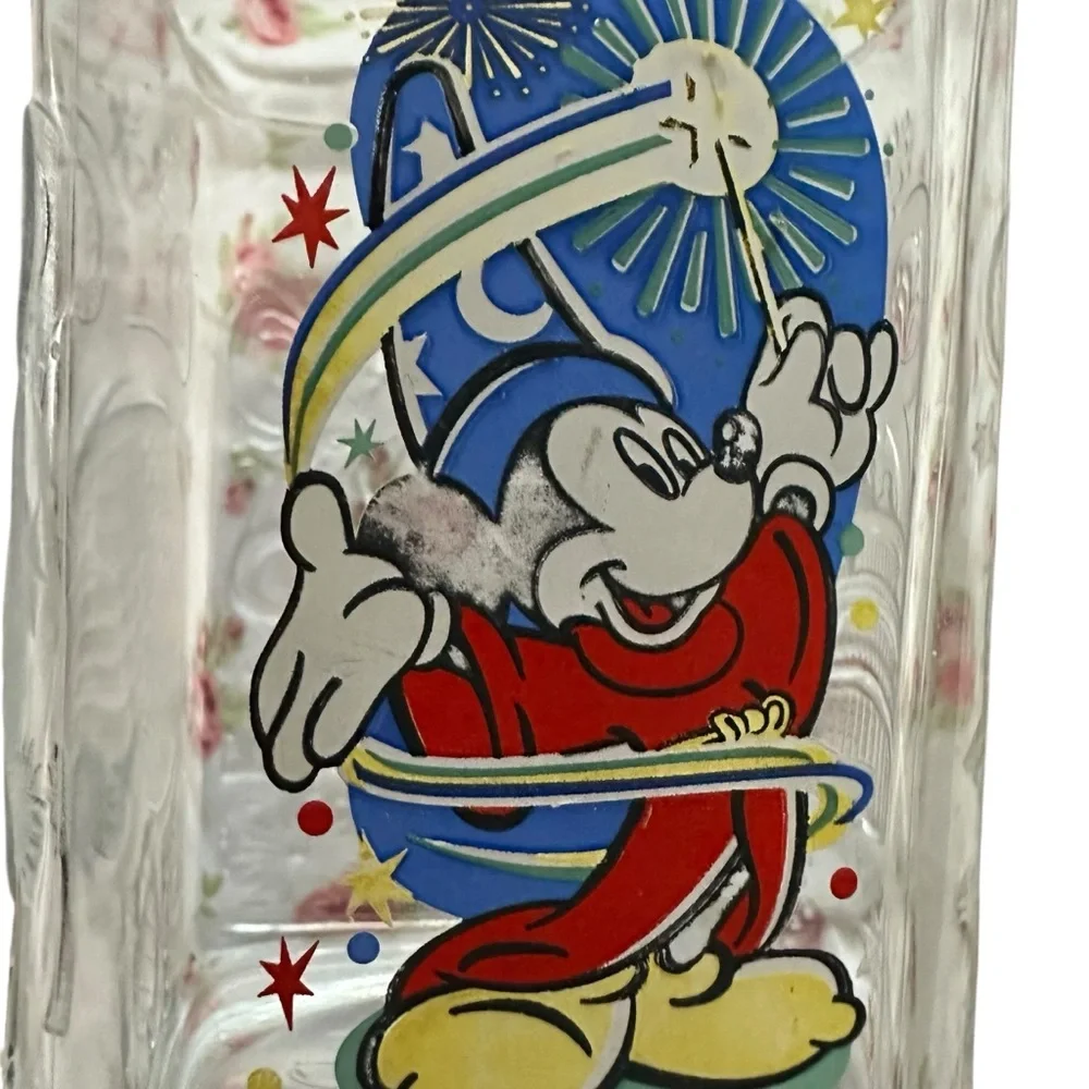 McDonald's Glass Mug with Mickey Mouse Design